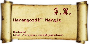 Harangozó Margit névjegykártya